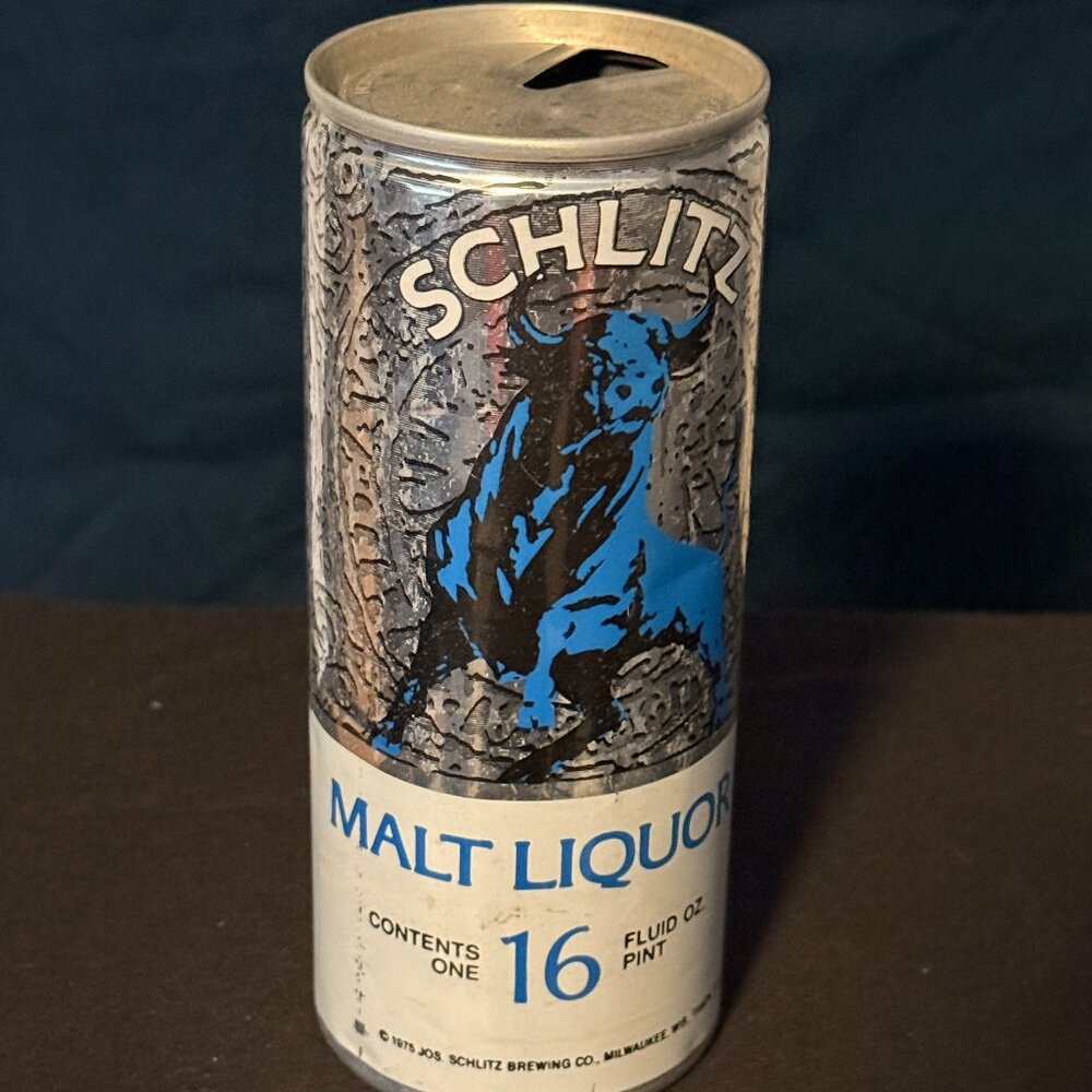 Schlitz Malt Liquor Vintage  beer can